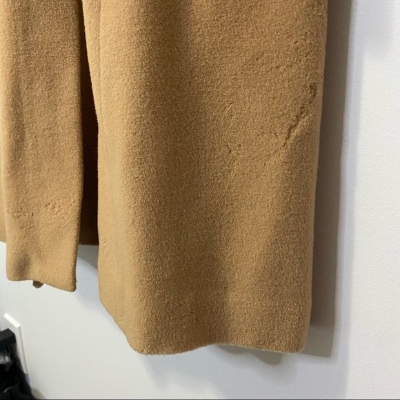 Atos Lombardini Double Breasted Tie Waist Wool Blend Tan Coat Size XS - Picture 11 of 15